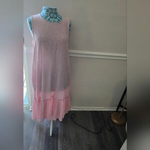 Elegant Pink Maxi Dress